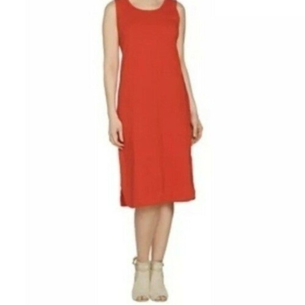 C. Wonder Women’s Medium Essentials Sleeveless Sheath Tank Dress M Red Classic